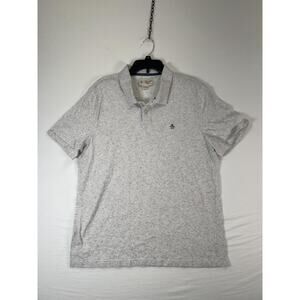 Original Penguin Polo Shirt Mens 2XL Gray Spotted Short Sleeve Heritage Cotton